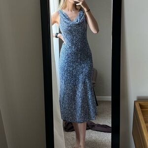 Abercrombie Cowl Neck Midi Dress NWT